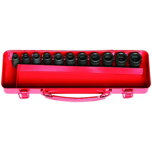 Ko-Ken Socket Set 9-19mm 6 Point 11 pieces 3/8 Sq. Drive, 13242M 13242M - main